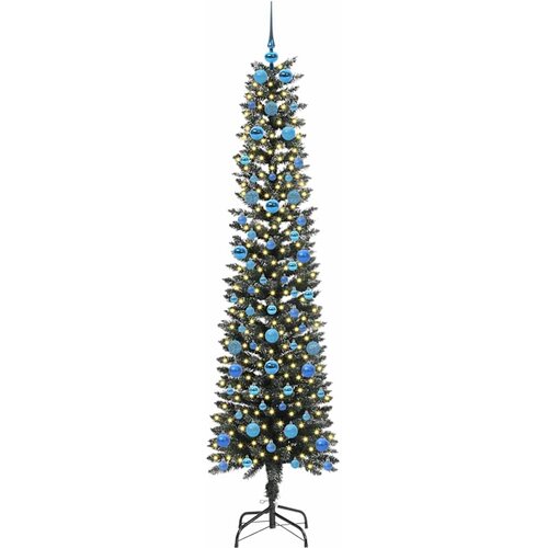  Umjetno božićno drvce Zelena 210 cm PVC, Plastika i Čelik Slike