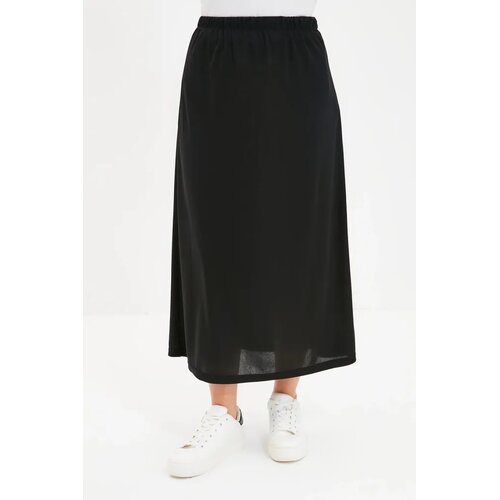Trendyol Modest Ženska suknja Tctaw22Ee0018, Crna Slike