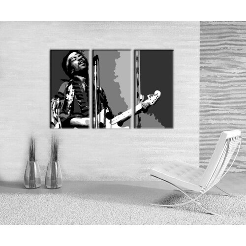  Ročno izdelana slika POP Art Jimmy Hendrix 3-delna  (POP ART) Cene