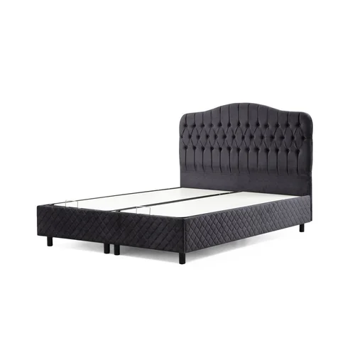 Hanah home Vassi 150 x 200 - Anthracite dvojna boxspring postelja, (20975952)