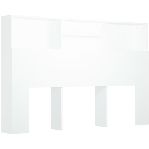 Maison Chic vzglavna omarica - nočna omarica - posteljna omarica bela 160x19x103,5 cm, (21670701) Slike