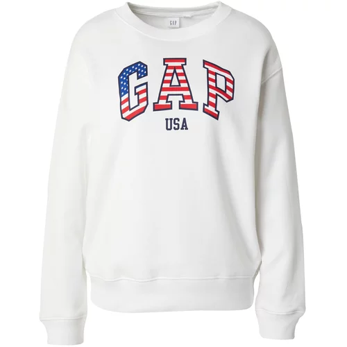GAP Sweater majica 'HERITAGE' morsko plava / tamno crvena / bijela