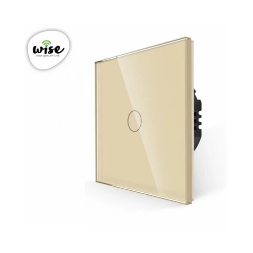 Wise prekidač na dodir – 1 taster, stakleni panel krem Cene