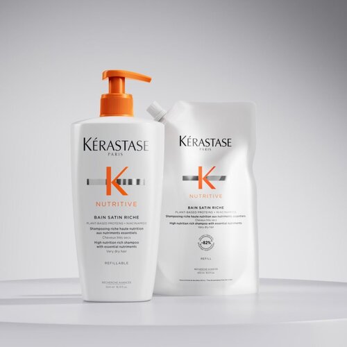 K&amp;eacute;rastase Nutritive Bain Satin Riche &amp;scaron;ampon za intenzivno jačanje kose 500 ml Slike