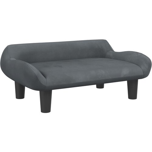 Maison Chic Otroški kavč - Otroški divan - Otroški sedež temno siv 70x40x24 cm žamet, (21729553) Cene