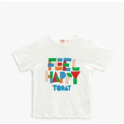 Koton Baby Boy Printed Short Sleeve Crew Neck T-Shirt 3smb10142tk