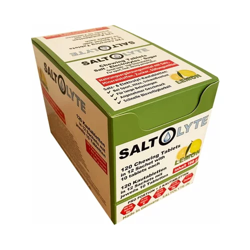  Žvečljive tablete s soljo in minerali v vrečkah - Limona