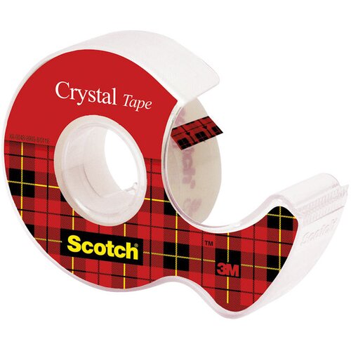 Traka ljepljiva nevidljiva 19mm/ 7,5m scotch crystal 3m.blister Slike