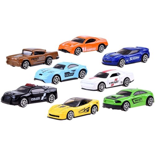  Set automobila, 8 opruga, metalna vozila ZA3234 Slike