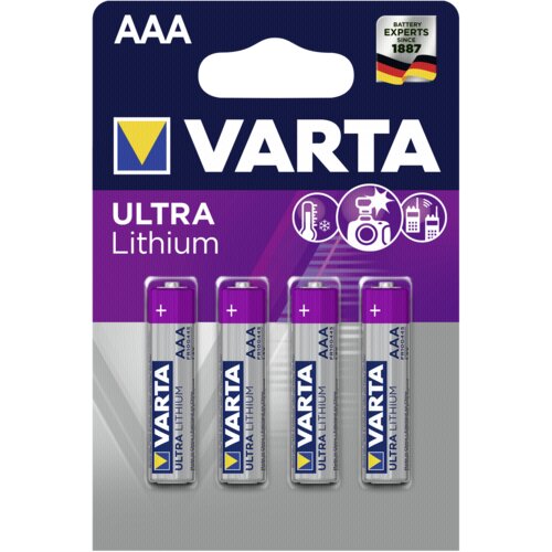 Varta 10x4 Ultra Lithium Micro AAA LR 03 Slike