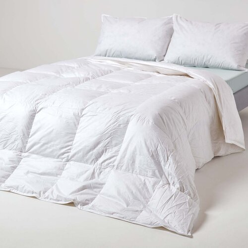 HOMESCAPES Luxury White Duck Down 4.5 Tog 200x200 cm poletna odeja, (20749823) Slike