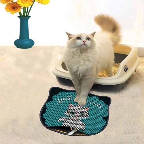 WALLXPERT Kdkafa0057 multicolor cat litter mat Cene