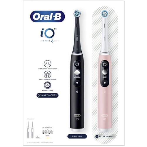 Oral-b električna četkica za zube iO6, crna i roza Cijene