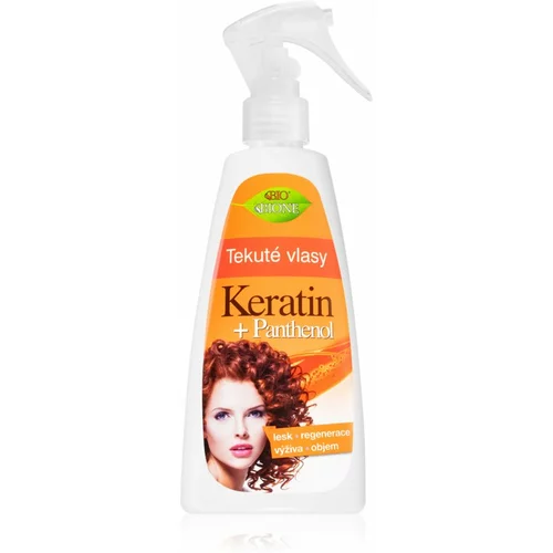 Bione Cosmetics Keratin + Panthenol njega bez ispiranja za regeneraciju za kosu 260 ml