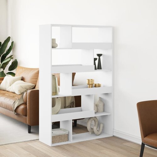 vidaXL Pregrada za prostor bela 100x33x156,5 cm inženirski les Cene