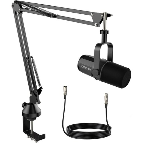 FDUCE komplet dinamičnega XLR mikrofona za snemanje, podcasting in pretakanje Cene