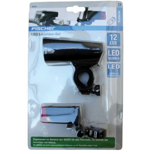  Set svetala za bicikl 12 lux led fischer Cene