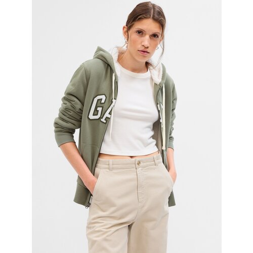 GAP Sherpa Logo Sweatshirt - Women Cene