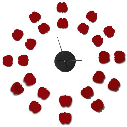 Mauro Ferretti stenska samolepilna ura Apples, ⌀ 75 cm Slike