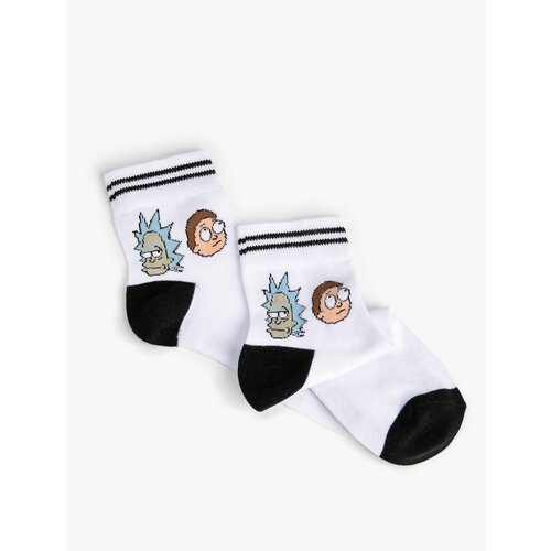 Koton Rick and Morty Crewneck Socks Licensed, Embroidered Slike