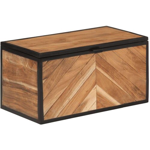 vidaXL Kutija za pohranu 60x30x30 cm masivno drvo bagrema i željezo Cene