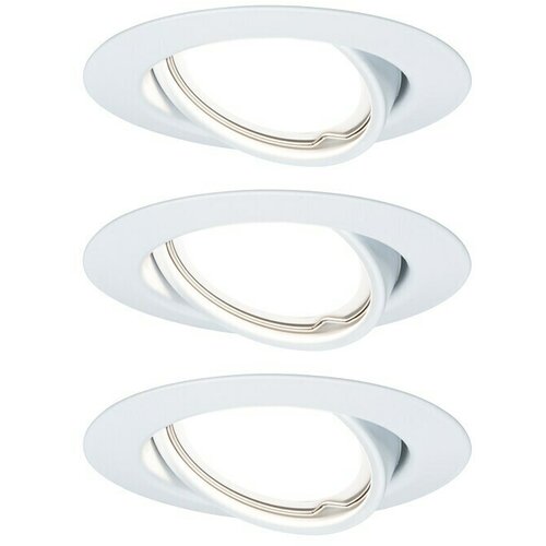 PAULMANN Set ugradbenih LED svjetiljki Base (5 W, Bijela, 3 Kom., Topla bijela) Slike