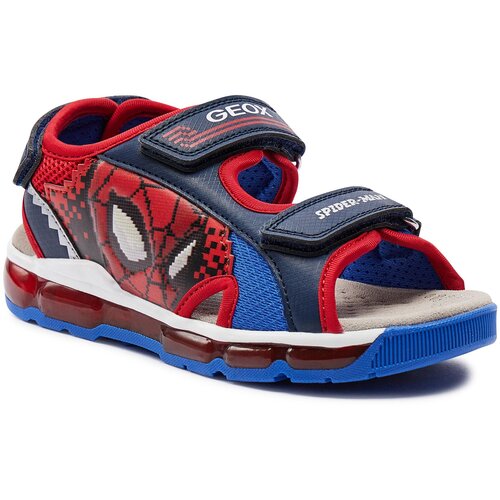 Geox Sandali J Sandal Android Boy J450QB 014CE C0735 D Navy/Red Cene