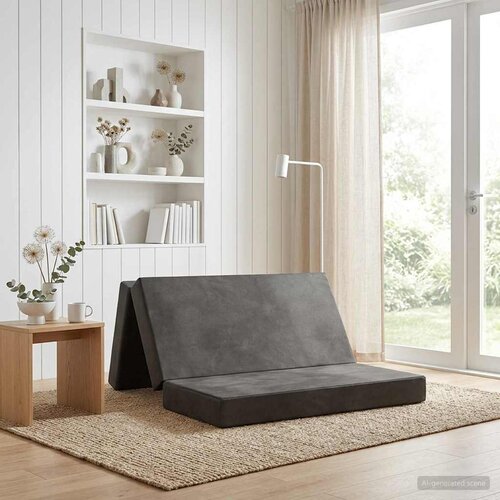 SOFA na razvlačenje 180 x 67 x 45 cm Svjetlosiva Cene