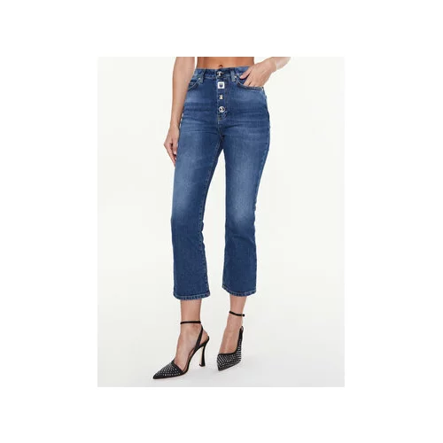Pinko Jeans hlače 100115 A0FM Modra Bootcut Fit