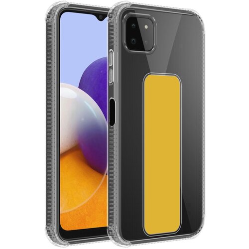  Ohišje, združljiv s Samsungom v rumeni - zaščitni pokrov, narejen iz fleksibilnega silikona TPU z držalom in stojalo funkcijo, (20604123) Cene