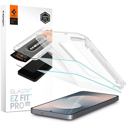 Spigen KALJENO STEKLO GLAS.TR EZ FIT PRO ZA GALAXY S25 FE ZAŠČITA 2 KOSOV, (5000334106) Cene