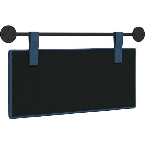  Držeće uzglavlje Zidne Prugasti Plava 100 x 55 x 5 cm tkanina - Plava 90 cm bez LED Slike