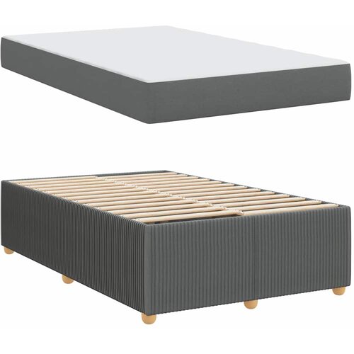  Krevetna konstrukcija Tamno siva 120 x 200 cm tkanina Slike