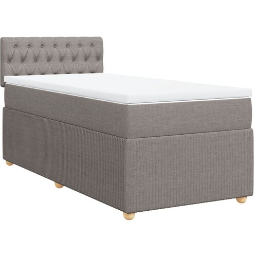 Maison Chic Box spring postelja - Vzmetna postelja z vzmetnico taupe 90x200 cm blago SL4933, (21888020) Cene