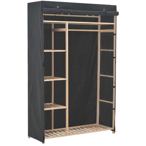 The Living Store Garderobna omara 110x40x170 cm sivo blago - Garderobna Omara, (21568330) Cene