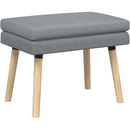  Klupa s dvostrukim slojem Svjetlosiva 60 x 40 x 46 cm Tkanina Slike
