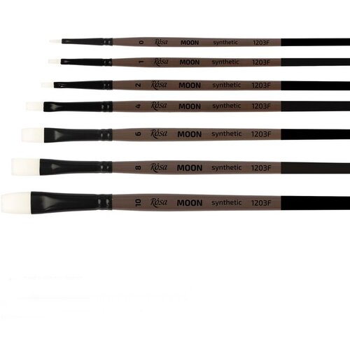 Rosa MOON 1203F sintetička ravna četka | Various Sizes Slike