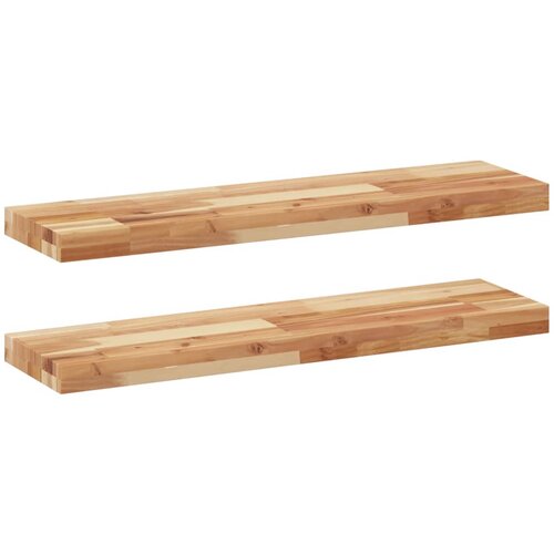 Maison Chic 2 kosi Viseče police - Stenske Police 100x20x4cm oljni premaz trden akacijev les, (21793961) Slike