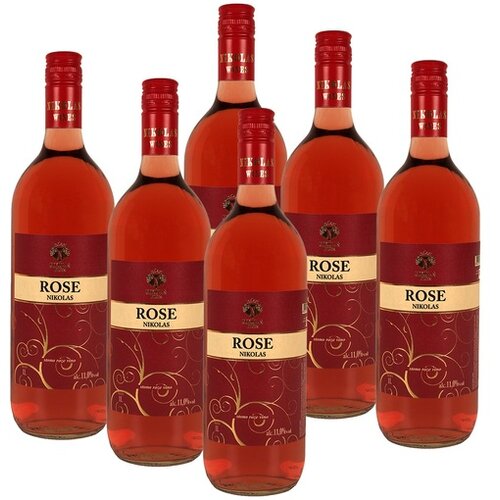 Nikolas Wines Vino Rose 1/1 Staklo x 6kom Slike