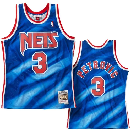 Mitchell And Ness muški Dražen Petrović 3 New Jersey Nets 1990-91 Mitchell & Ness Swingman dres