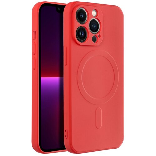  futrola silicone mag cover za iphone 14 pro max (6.7) crvena Slike