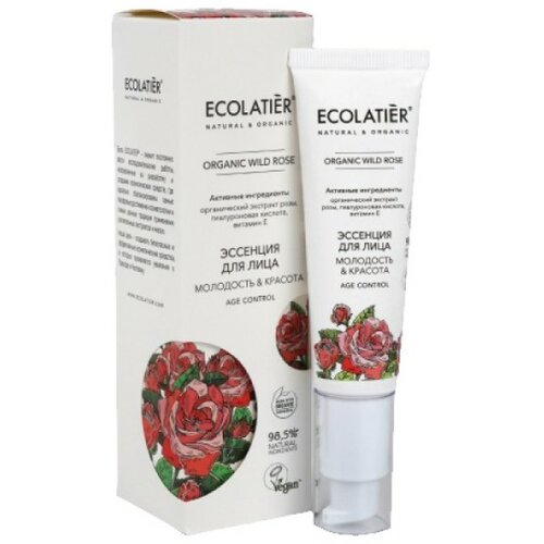 ECOLATIER Serum za lice protiv bora sa eteričnim uljim divlje ruže i vitaminom E - - Kozmo Cene