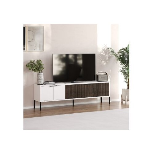 Hanah home tv polica noah white walnut Cene