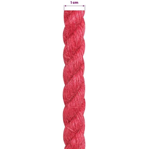  Uže od jute 10 mm Crvena 100% Juta Tossa - 10 mm 25 m Crvena Slike