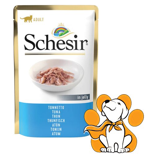 Schesir cat Tuna In Jelly 85g, Vlažna Hrana Sa Tunom Za Odrasle Mačke Cene