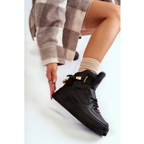 Kesi Women's Warm High Sport Shoes Black Lexa Slike
