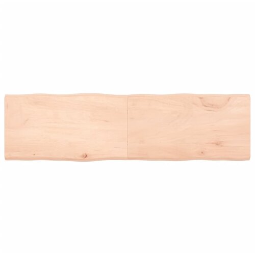 vidaXL Mizna plošča 180x50x4cm neobdelana trdna hrastovina naraven rob Cene