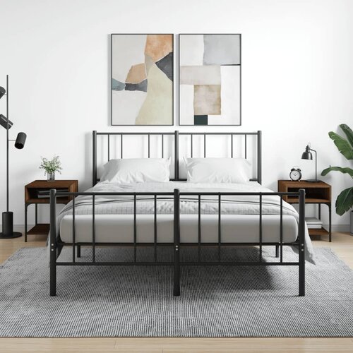 VidaXL Noćni ormarići 2 kom boja hrasta 40x41x50 cm konstruirano drvo Slike