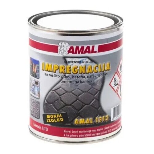 AMAL Impregnacija za kamen in beton mokri izgled 750 ml Slike