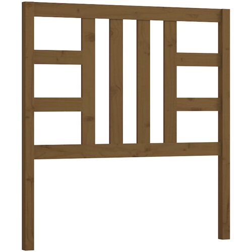 Maison Chic posteljno vzglavje - vzglavna omarica - nočna omarica medeno rjavo 96x4x100 cm trdna borovina, (21707337) Cene